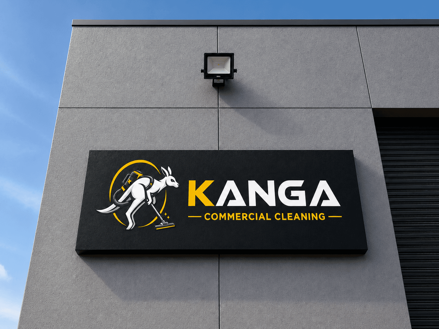 Kanga Commercial Cleaning sign